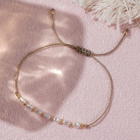 Pulsera Minimalista De Perlas Simuladas Y Semillas De Cobre Multicolor Go2boho Para Mujeres Y Hombres Joyería De Moda 2024 - details 3