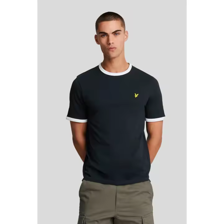 Lyle and Scott Camiseta Hombre Ringer Azul - 1
