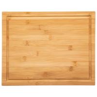 XOCOTŌ® Tabla de corte con bandeja de acero inoxidable | 35x28x5,5cm  | Tabla para cortar y trocear de cocina,  hecha Bambú Natural con bandeja de Acero Inox para recoger el alimentado cortado - XOCOTO HOME - details 3