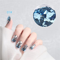 Parches De Uñas Con Patrón De Diamantes Bloque Material Plástico Decoraciones Para Enhanceamiento De Uñas Y Sequinias - details 3