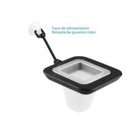 Juego De Alimentador De Acuario Con Ventosa Para Peces Y Cucarachas Rojas Tapered Hopper Basket De Plástico Para Alimentación De Tanque De Peces - details 19