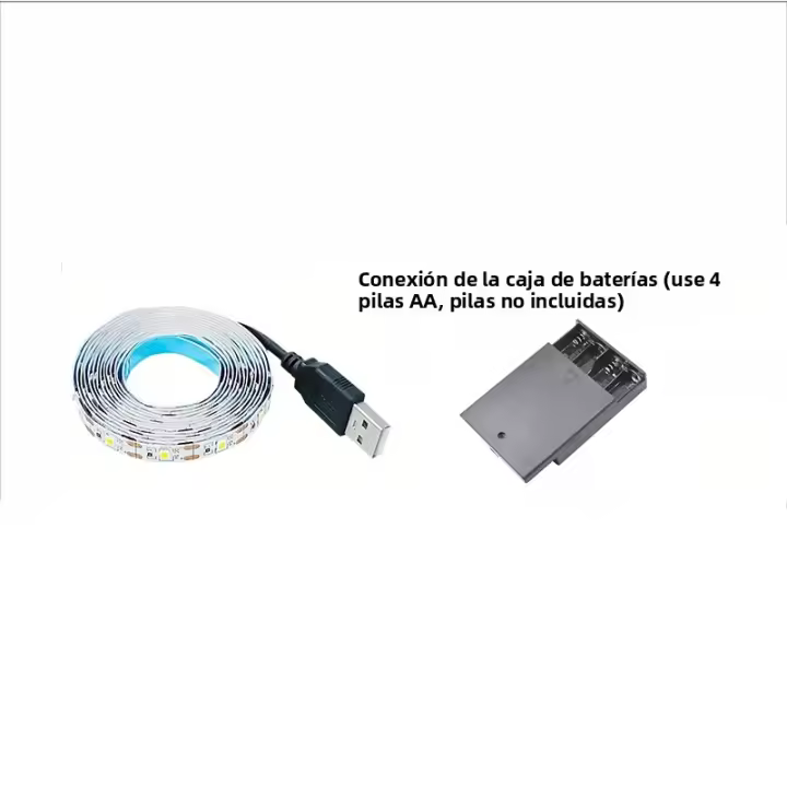 Tira De LED UV Azul Para TV Controlada Por USB Decoración Para Dormitorio Y Habitación Juego Navidad Y Halloween Lámparas Inteligentes - 1