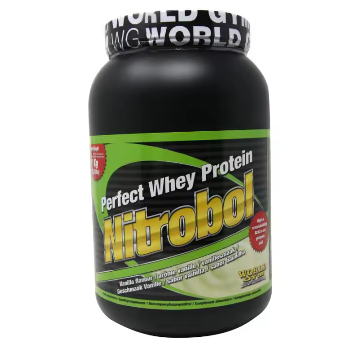 Nitrobol - Proteína Concentrada de Suero con BCAA, Glutamina y Digezyme® 1 kg,2kg,4kg diferentes sabores - Rápida Digestión y Síntesis Muscular - World Gym - Olympus Sport Nutricion - 1