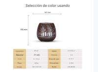 Humidificador ultrasónico sin BPA with 7 Luces LED que camifan de color, remote control Y temporizador para el hogar, yoga y la Oficina. - details 4