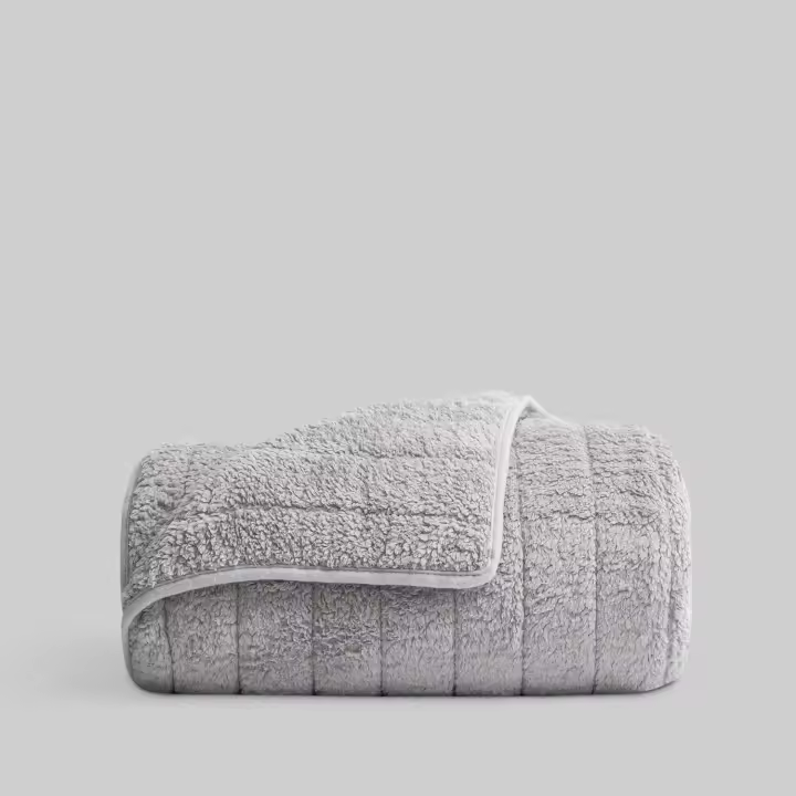 Manta Mouton Gris LlarTextil - Calidez + Ligereza - 1