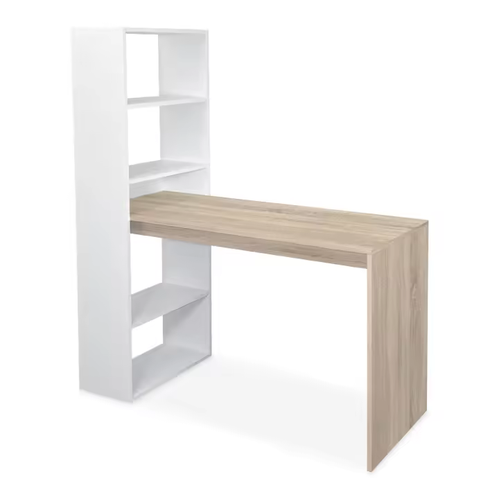 Mesa Escritorio con estantería Oxford - 3 estantes Fabricado en España - Materiales alta calidad - Somnia Descanso - 1
