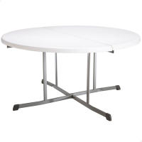 Mesa redonda plegable blanco Lifetime Ø152x75,5 cm - details 0