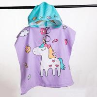Albornoz con estampado de Dibujos animados para Bebé, toalla de Playa de Unicornio para Niña, Toalla de Baño de Dinosaur Tiburón para Niño, Capa con capucha, toalla, artículo de baño para niños - details 18