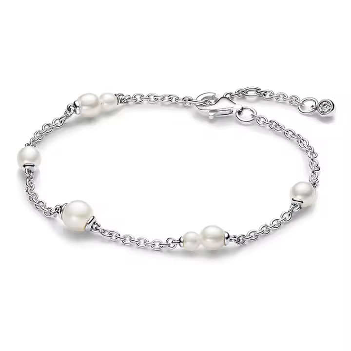 Pandora - Pulsera de Cadena con Perlas cultivadas de Agua Dulce - 1
