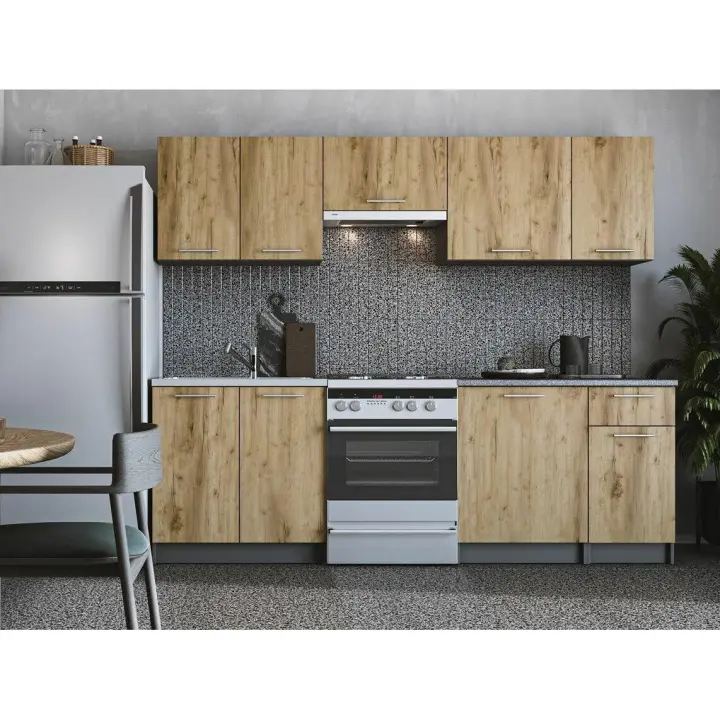 Conjunto de cocina Houston 856 , Muebles ES, Aglomerado laminado, Encimera, 240 x 60cm - 1