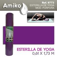 ESTERILLA DE YOGA AMIKO DE COLOR PURPURA Y MEDIDAS 1,73x61 CM. - details 0