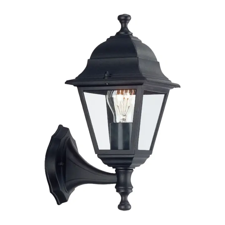 Farol Jardin Soporte Bajo Negro. - 1