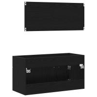 Set de Muebles de Baño de 2 Piezas en Madera Ingenierizada de Roble Negro - details 5