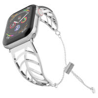 Correa De Acero Inoxidable Compatible Con Apple Watch Para Mujeres Estilo Metalico Versátil Para Modelos De 38mm 40mm 41mm 42mm 44mm 45mm - details 0