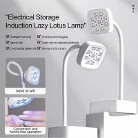 Lámpara De Mesa UV Recargable Con 9 LEDs Para Uñas 360° Flexible Secado Rápido Portátil Para Manicura Y Peluquería Sin Cable Herramientas De Secado De Polvos De Gel - details 0
