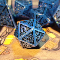 Juego De 7 Dados Poliedros DND Para Juegos De Mesa Y Diversiones Multijugador Propiedades De Fiesta D4 D6 D8 D10 D00 D12 D20 - details 1