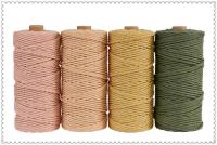 Cordón De Algodón Colorido Hecho a Mano Para Decoración Bohemia 4mm 100% Algodón Tejido Macramé DIY Para Casamiento Y Hogar 110 Yardas - details 11