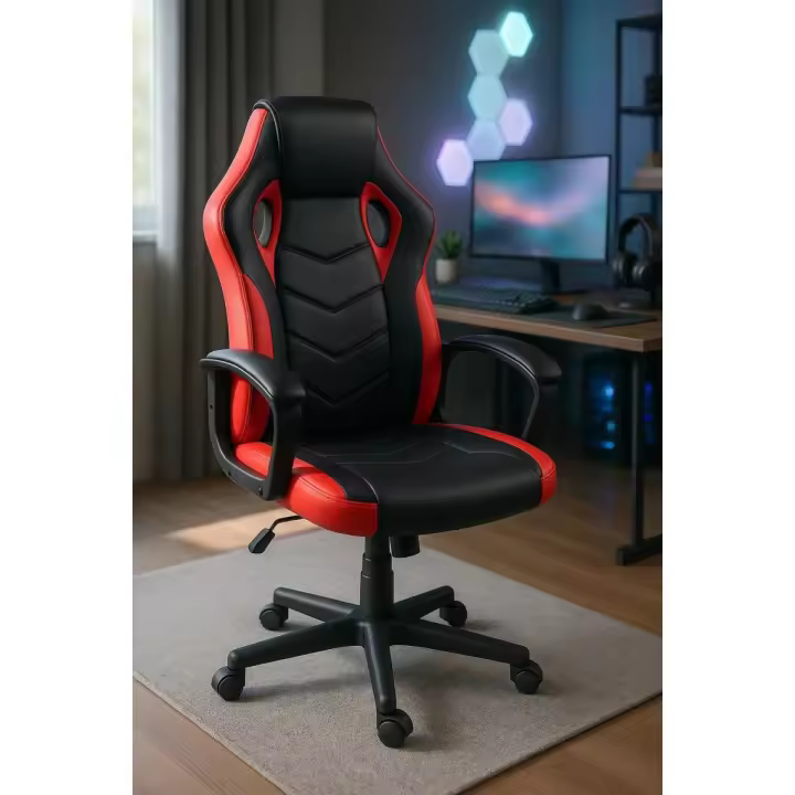 Silla Gunfire - Rojo y Negro - 1