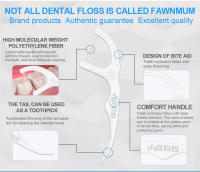 1000Pcs Floss Dental Familiar Fawnmum Con Dos Líneas De Toallitas Desechables Para Cuidado Oral Fresh Breath Para Adultos - details 9