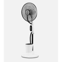 Ventilador Humidificador Pie Iceberg Blanco/negro 80w 3velocidades 3aspas Nebulizador 125x43x38cm Tanque Agua 2,8l  Motor AC 2posiciones, fijo y rotatorio también oscilante 125x43x38cm  cinco ruedas acopladas  calidad de confianza - details 1