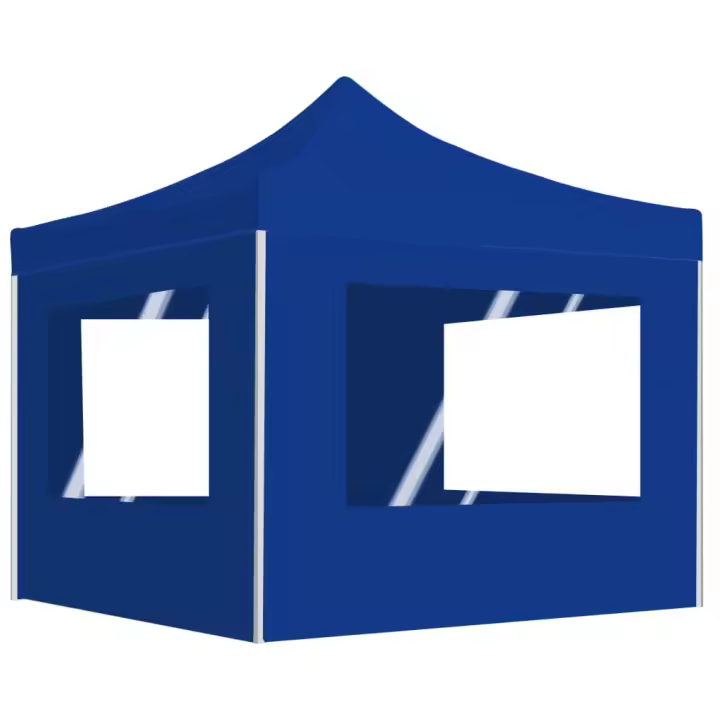 vidaXL Carpa Plegable Profesional con Paredes Aluminio Jardín Parasol Color Azul,  Blanco,  Antracita y mas - 1