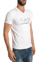 Emporio Armani EA7 Camiseta Algodón Hombre Blanco 2739116 P206 10 - details 3