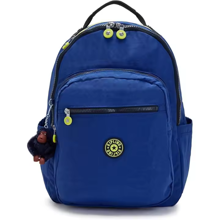 🎒 MOCHILA KIPLING SEOUL – COLOR BLUE INK. TAMAÑO GRANDE. - 1