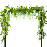 2pcs Guirnalda De Flores Artificiales De Lirio De Mar 1.8m Hojas De Hiedra Rattan Cadena Flores De Seda Plantas Falsas Para Decoración De Hogar Y Eventos - details 3