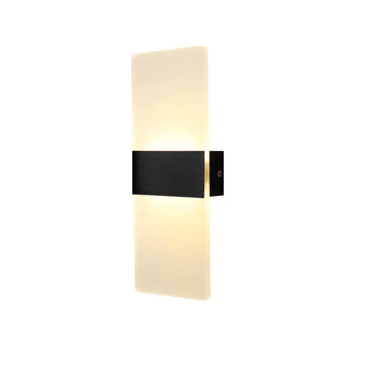 Aplique interior acrílico, aplique moderno LED, luz cálida, 3000K 12W - 1