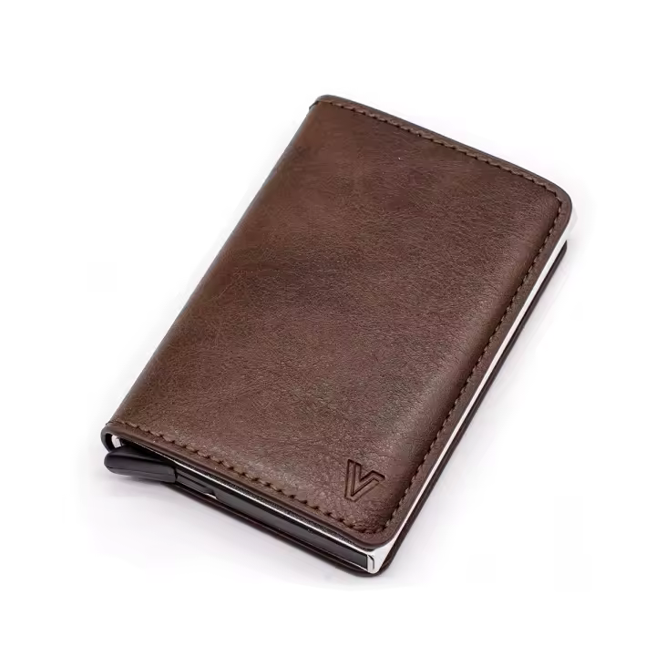 Rparty Tarjetero de cuero  para HOMBRES con RFID Bloqueo,  Ranuras para Tarjetas y Billetes Practico, seguro Multicolor - 1