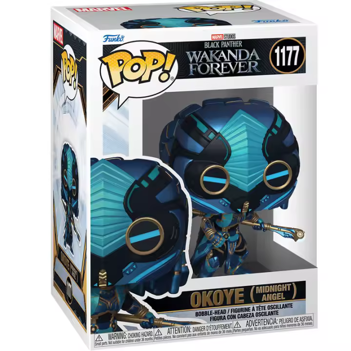 Funko Pop Marvel Black Panther Wakanda Forever Okoye Midnigh-Figura de Vinilo Coleccionable - Idea de Regalo- Mercancia Oficial - Juguetes para Niños y Adultos - Movies Fans - Muñeco para Coleccionistas y Exposición - 1