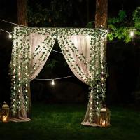 Guirnalda De Hojas De Hiedra Artificial De 11M Para Decoración De Jardín Murales Bodas Y Fiestas Decoración De Casa Planta Climática Falsa Para Exterior - details 8