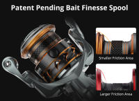 Carrete De Pesca KastKing Kestrel Spin Finesse Sistema 131g Peso 6.2:1 Ratio De Engranajes 10BB+1RB 4.5KG Arrastre Máximo Carrete De Pesca - details 6