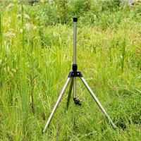 Encimeras De Riego Rotativas 360 Con Tripode Telescopio Soporte Automático Rojellador Para Jardín Y Césped Material Metálico - details 4