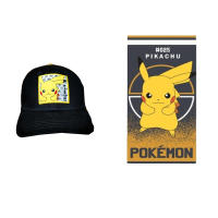 pikachu pokemon gorra adulto alcotton con toalla 70*140cm - details 1