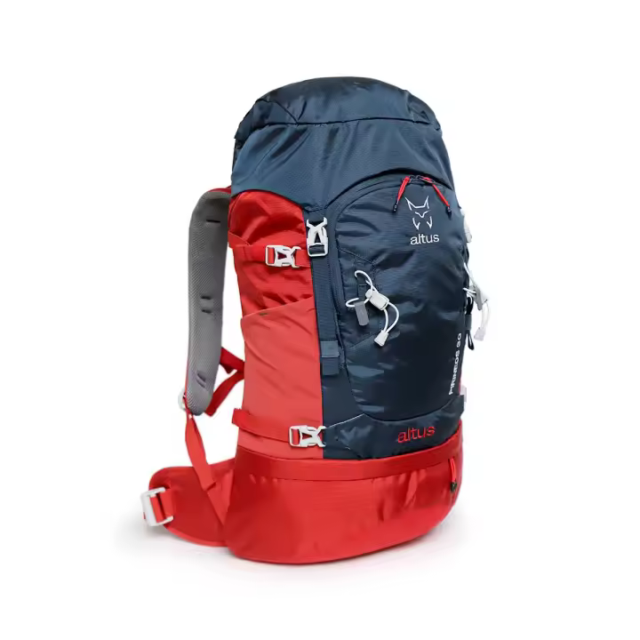 Mochila PIRINEOS 30 H30  | Altus | Mochila de trekking | 30 L | Espalda al aire | Azul marino | Adulto | Unisex - 1