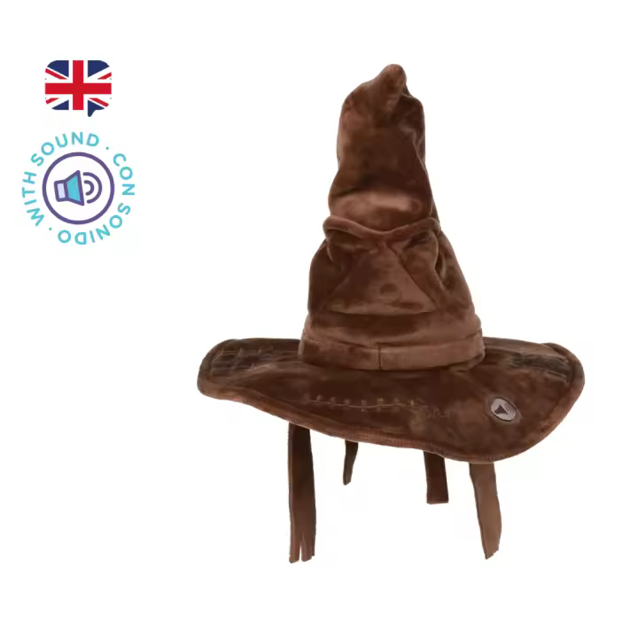PELUCHE HARRY POTTER - SOMBRERO SELECCIONADOR CON SONIDO INGLÉS 24 CM,760020781, TIENDA CON LICENCIA OFICIAL, ENVÍO URGENTE A PENÍNSULA 24/48 HORAS - 1