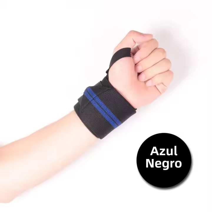 1Par De Soporte Para Muñeca Elástico De Nylon Para Deportes Levantamiento De Pesas Crossfit Powerlifting Entrenamiento De Fuerza - 1