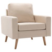 vidaXL Sillón de tela Gris claro, Gris oscuro, Marrón Sillon Dormitorio Sillon Comodos Silla Relax Sillón Sofá - details 1