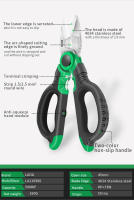 Tijeras Eléctricas LAOA Con Mango Abierto Y Hoja De Acero Inoxidable Para Desconectores Y Cortar Cable De 6/7/8 Pulgadas Herramienta De Amate Y Profesional - details 2