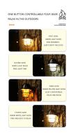 Lámpara De Camping LED Retro Impermeable Y Dimmer Para Tienda De Acampar Luz De Emergencia Para Exteriores Colgante - details 5