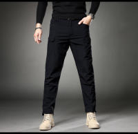 Pantalones Tácticos Caqui Para Hombre Con 4 Bolsillos Y Cintura Elástica Pantalones De Trabajo Militares Para Acampar Y Senderismo - details 3