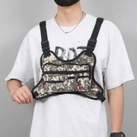 MEJORADA DL-42 Bolso de chaleco táctico de pecho, mochila de arnés ajustable con múltiples bolsillos, cómoda y transpirable, ideal para deportes al aire libre, senderismo, ciclismo, camping y uso diario - details 5