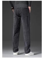 Pantalones Casuales De Corduroy Para Hombre Cintura Elástica Estilo Clásico Moda Comoda Talla Recta Negro Gris Caqui Primavera Otoño - details 7