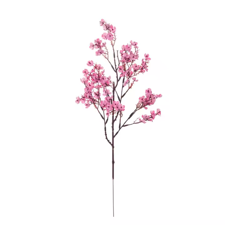 Rama De Flores Artificiales De Cerezo Y Algodón Sucio Para Decoración De Casas Y Boda Falsas Flores De Seda Para Vaso - 1