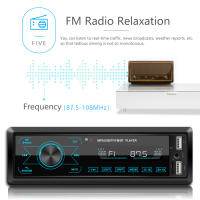 BQCC 1 Din Estéreo De Coche Con Pantalla Táctil BT MP3 Carga Rápida FM Dual USB AUX Luces Coloridas Juego Handsfree Multimedia - details 9
