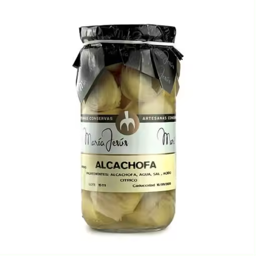 Alcachofas en conserva en frasco de cristal marca María Jesús - 1