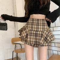 Falda Mini Tres Niveles Y2K Cintura Alta Tartán Volante Escocés Falda Skort Mujer Estilo Aesthetic Ropa Primavera Verano Otoño Invierno - details 4