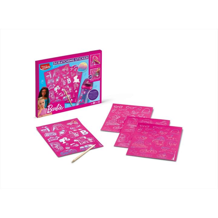 Maped Juego de Pegatinas para Niños - Diseño Barbie - Ideal para Regalos y Creatividad - Incluye Pegatinas de Animales.