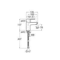 Roca - Grifo Monomando de Lavabo Victoria Plus Acabado Cromado con Cuerpo Liso A5A324FC00 - details 3